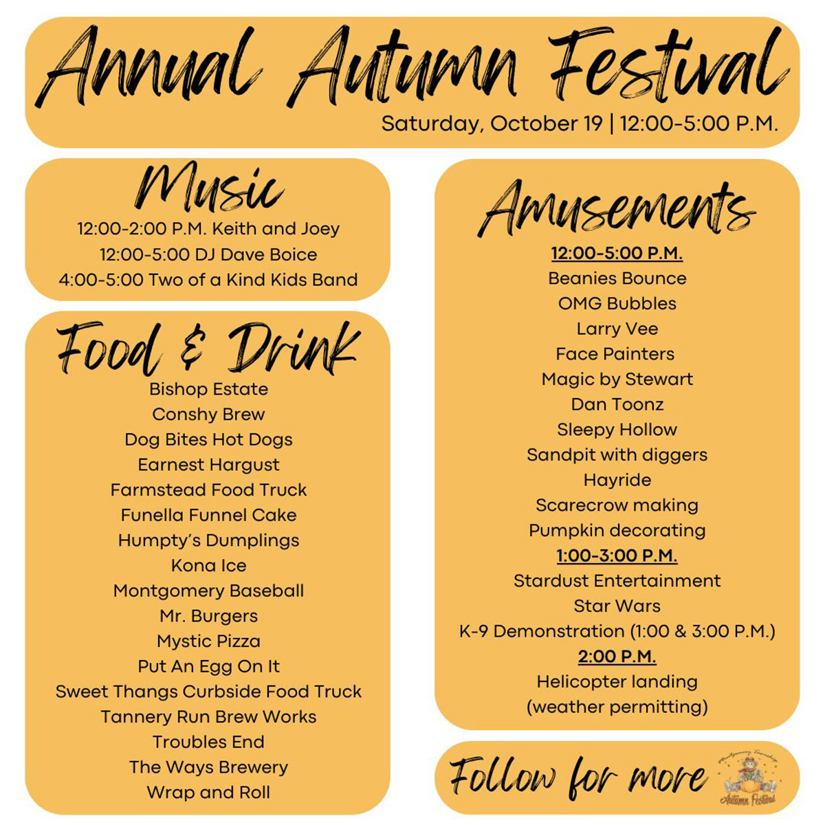 Montgomery Township Autumn Festival