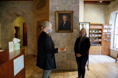 October 25, 2021: Senator Collett tours the Bryn Athyn Historic District.