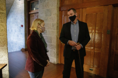 October 25, 2021: Senator Collett tours the Bryn Athyn Historic District.