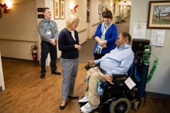 January 2, 2020: Senator Collett visits Fox SubAcute Center in Warrington.