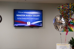 January 2, 2020: Senator Collett visits Fox SubAcute Center in Warrington.