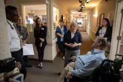 January 2, 2020: Senator Collett visits Fox SubAcute Center in Warrington.