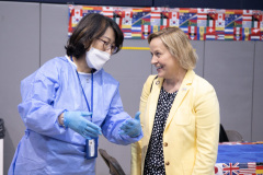 April 23, 2022: Senator Maria Collets participates in the annual International Spring Festival at North Penn High School in Lansdale.