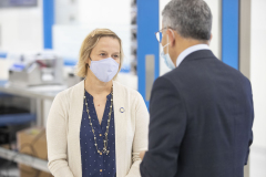 September 23, 2021: Senator Collett tours the Jefferson Institute for Bioprocessing.