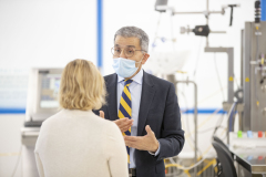 September 23, 2021: Senator Collett tours the Jefferson Institute for Bioprocessing.