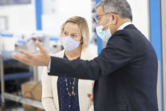 September 23, 2021: Senator Collett tours the Jefferson Institute for Bioprocessing.