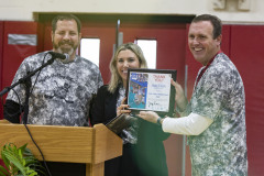 October 28, 2022: Sen. Collett today participated in opening ceremonies for the 47th Keith Valley Challenge, a 16-team floor hockey tournament at Keith Valley Middle School in Horsham that raises funds for the Make-A-Wish Foundation.
