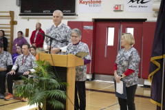 October 28, 2022: Sen. Collett today participated in opening ceremonies for the 47th Keith Valley Challenge, a 16-team floor hockey tournament at Keith Valley Middle School in Horsham that raises funds for the Make-A-Wish Foundation.