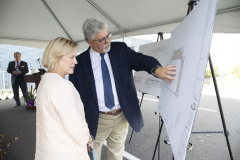 October 5, 2023 — Senator Maria Collett joined Representative Steve Malagari, Lansdale Borough officials and North Penn YMCA leadership to break ground on a new gymnasium at the Lansdale Area Family YMCA.