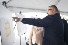 October 5, 2023 — Senator Maria Collett joined Representative Steve Malagari, Lansdale Borough officials and North Penn YMCA leadership to break ground on a new gymnasium at the Lansdale Area Family YMCA.