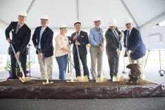 October 5, 2023 — Senator Maria Collett joined Representative Steve Malagari, Lansdale Borough officials and North Penn YMCA leadership to break ground on a new gymnasium at the Lansdale Area Family YMCA.