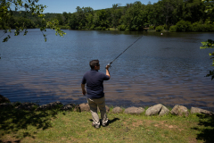 June 17, 2021: Senator Collett celebrates National Go Fishing Day  by participating in a Pennsylvania Fish and Boat Commission Meet-Up at Green Lane Park.