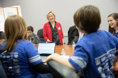 February 22, 2019: Senator Maria Collett attends the kick-off of the 43rd annual Keith Valley Challenge at Keith Valley Middle School in the Hatboro-Horsham school district and presented the school with a copy of Senate Resolution 28, recognizing today as “Keith Valley Challenge Day” in Pennsylvania.
