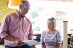 July 31, 2019: Sen. Collett tours a McDonald’s restaurant near her district office talking to the franchise owner as well as customers about their experiences.