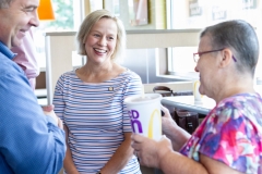 July 31, 2019: Sen. Collett tours a McDonald’s restaurant near her district office talking to the franchise owner as well as customers about their experiences.