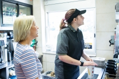 July 31, 2019: Sen. Collett tours a McDonald’s restaurant near her district office talking to the franchise owner as well as customers about their experiences.