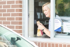 7월 31, 2019: Sen. Collett tours a McDonald’s restaurant near her district office talking to the franchise owner as well as customers about their experiences.