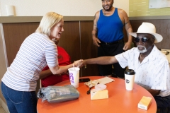 July 31, 2019: Sen. Collett tours a McDonald’s restaurant near her district office talking to the franchise owner as well as customers about their experiences.