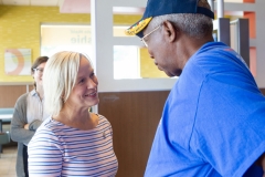 July 31, 2019: Sen. Collett tours a McDonald’s restaurant near her district office talking to the franchise owner as well as customers about their experiences.