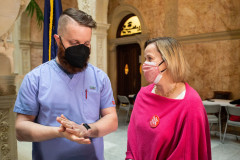 January 25, 2022: Sen. Collett rallies with a coalition of statewide nursing groups to demand action on bills that would provide for safe staffing levels in PA hospitals.