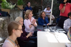 September 3, 2019: Elected officials work as servers for an hour to highlight the need for One Fair Wage.