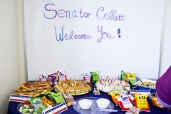 July 15, 2019: Senator Collett hosts an open house at her Warminster district office .