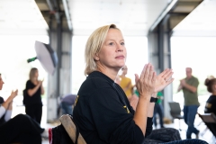 September 4, 2019: Senator Maria Collett participates in  first responder training with the Pittsburgh firefighters.