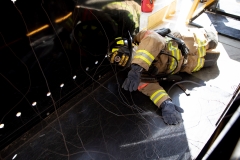 September 4, 2019: Senator Maria Collett participates in  first responder training with the Pittsburgh firefighters.