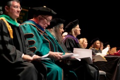 October 15, 2019: Senator Maria Collett delivers the Fall 2019 Commencement Speech at Salus University.
