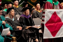 October 15, 2019: Senator Maria Collett delivers the Fall 2019 Commencement Speech at Salus University.