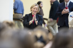 December 12, 2023: Sen. Collett attends a holiday performance in the Capitol by the Fort Washington Elementary School Choir.