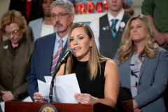 April 10, 2019: Senator Maria Collett joins colleagues to introduce legislation to abolish the statute of limitations for a list of sexual offenses, regardless of whether the victim was a child or adult when the crime occurred.