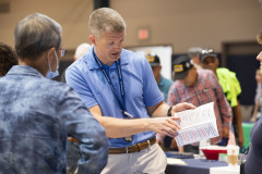 सितंबर 9, 2022:  Sen. Collett hosted a Veterans Lunch and Resource Fair at Montgomery Township Community and Recreation Center in Montgomery County