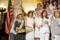 June 24, 2019: Senator Maria Collett joins colleagues in marking the 100th Anniversary of Women’s Suffrage.