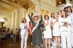 June 24, 2019: Senator Maria Collett joins colleagues in marking the 100th Anniversary of Women’s Suffrage.