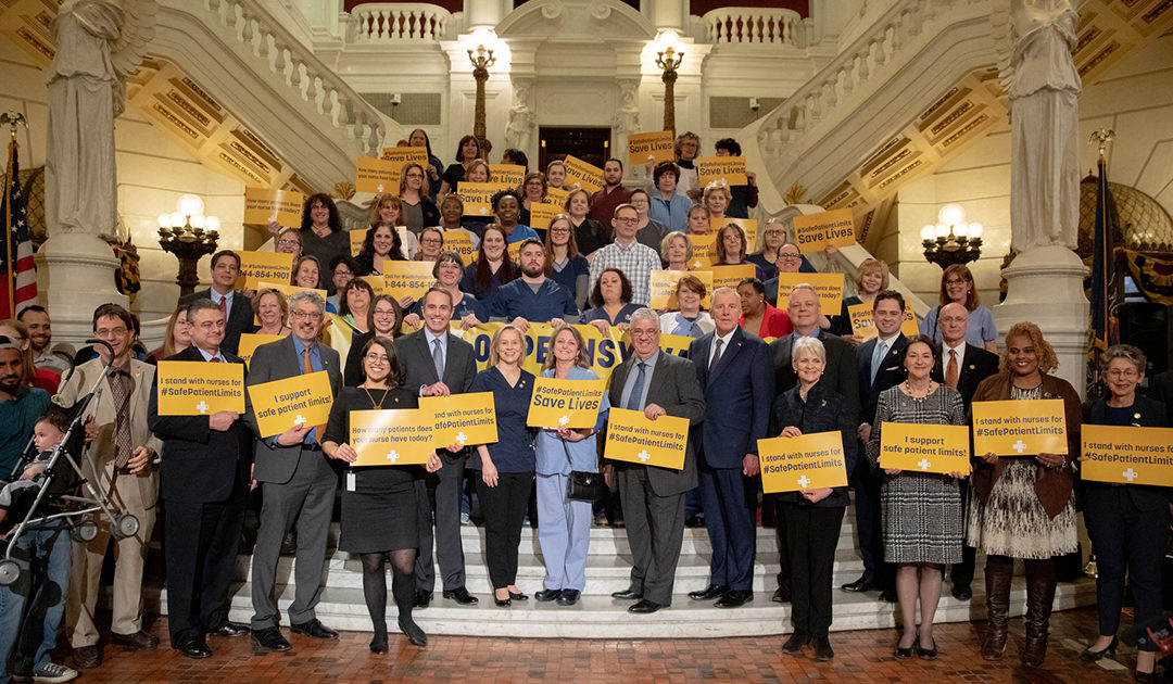 Senator Maria Collett RN and Representative Gene DiGirolamo held a press conference today to introduce their legislation to set safe nurse-to-patient limits in Pennsylvania hospitals.