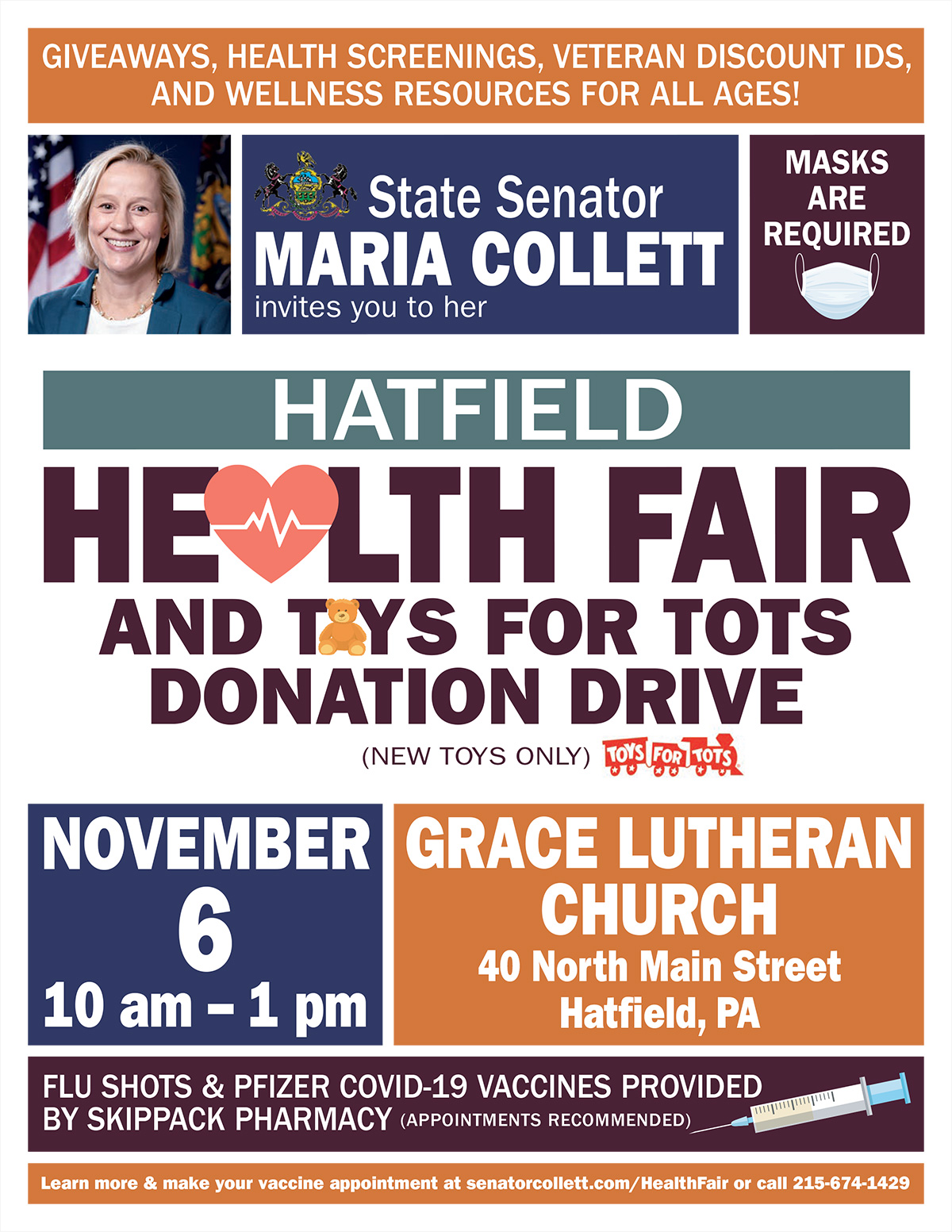 2021 Hatfield Health Fair &amp; Toys for Tots Donation Drive