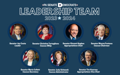 펜실베니아 상원 민주당 코커스, 2023-24 입법 회의를 위한 리더십 팀 선출