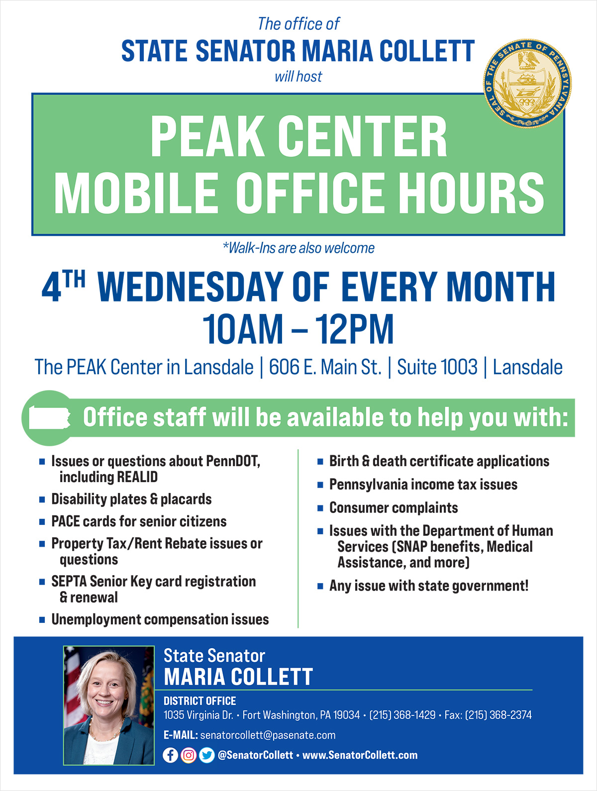 PEAK Center Mobile Office Hours