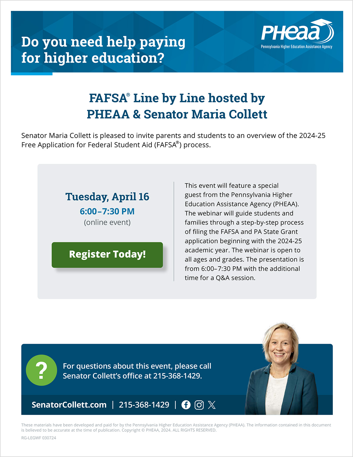 FAFSA Line by Line Webinar - April 16, 2024