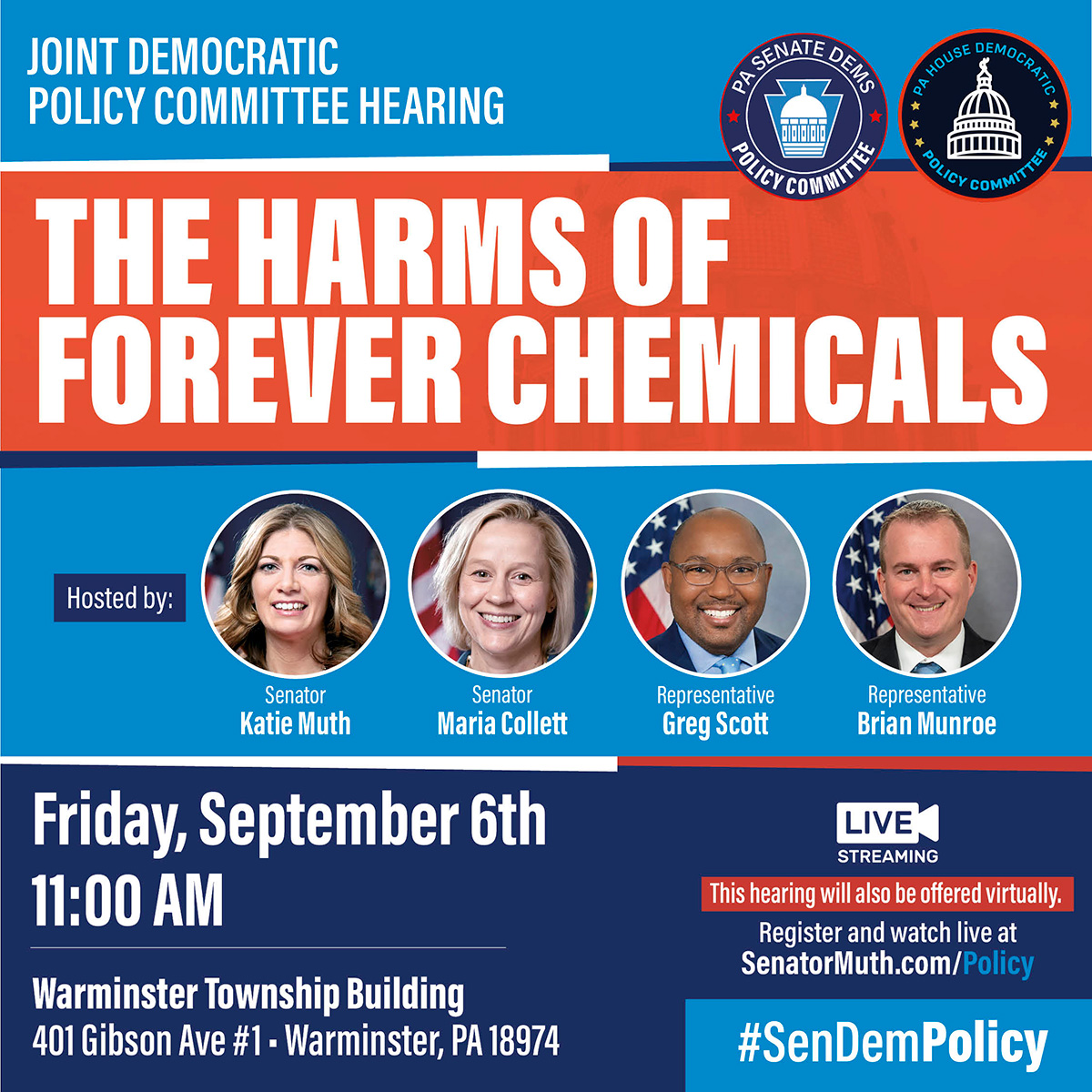 Policy Hearing: The Harms of Forever Chemicals