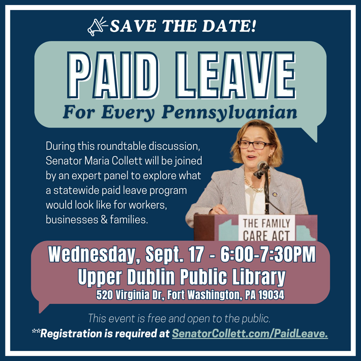 Paid Leave for Every Pennsylvanian: A Roundtable Discussion