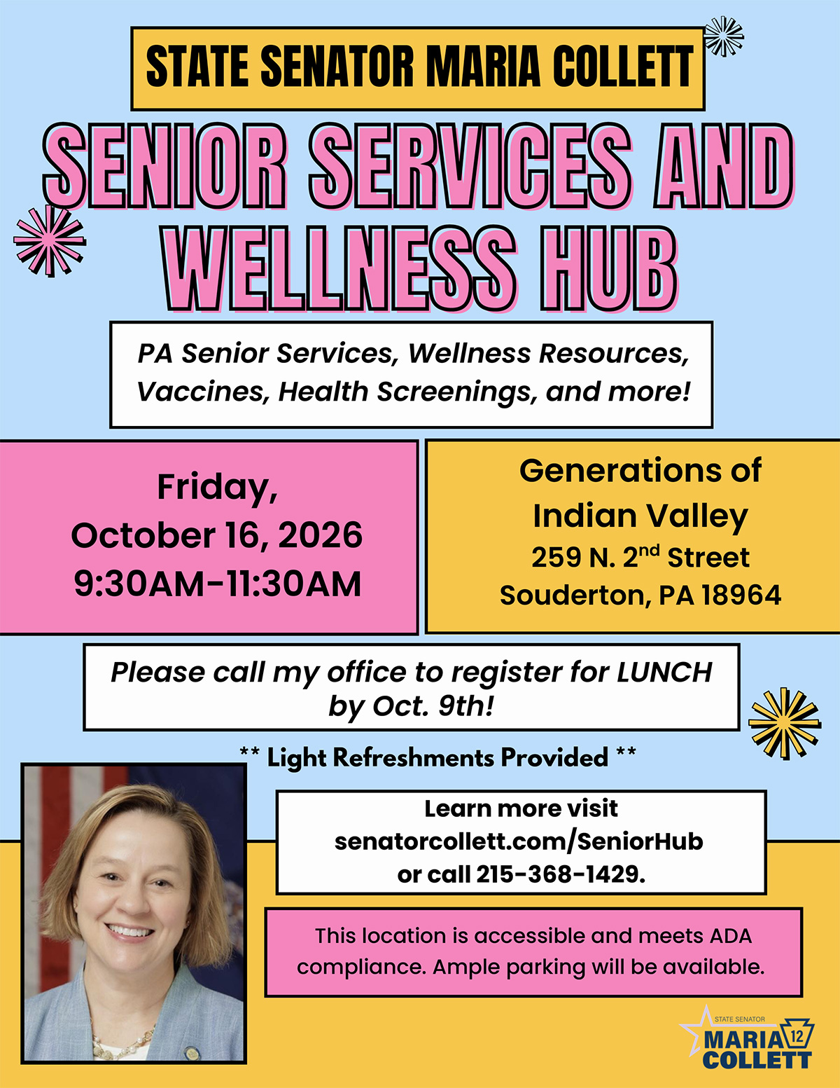 October 16: Senior Services & Wellness Hub
