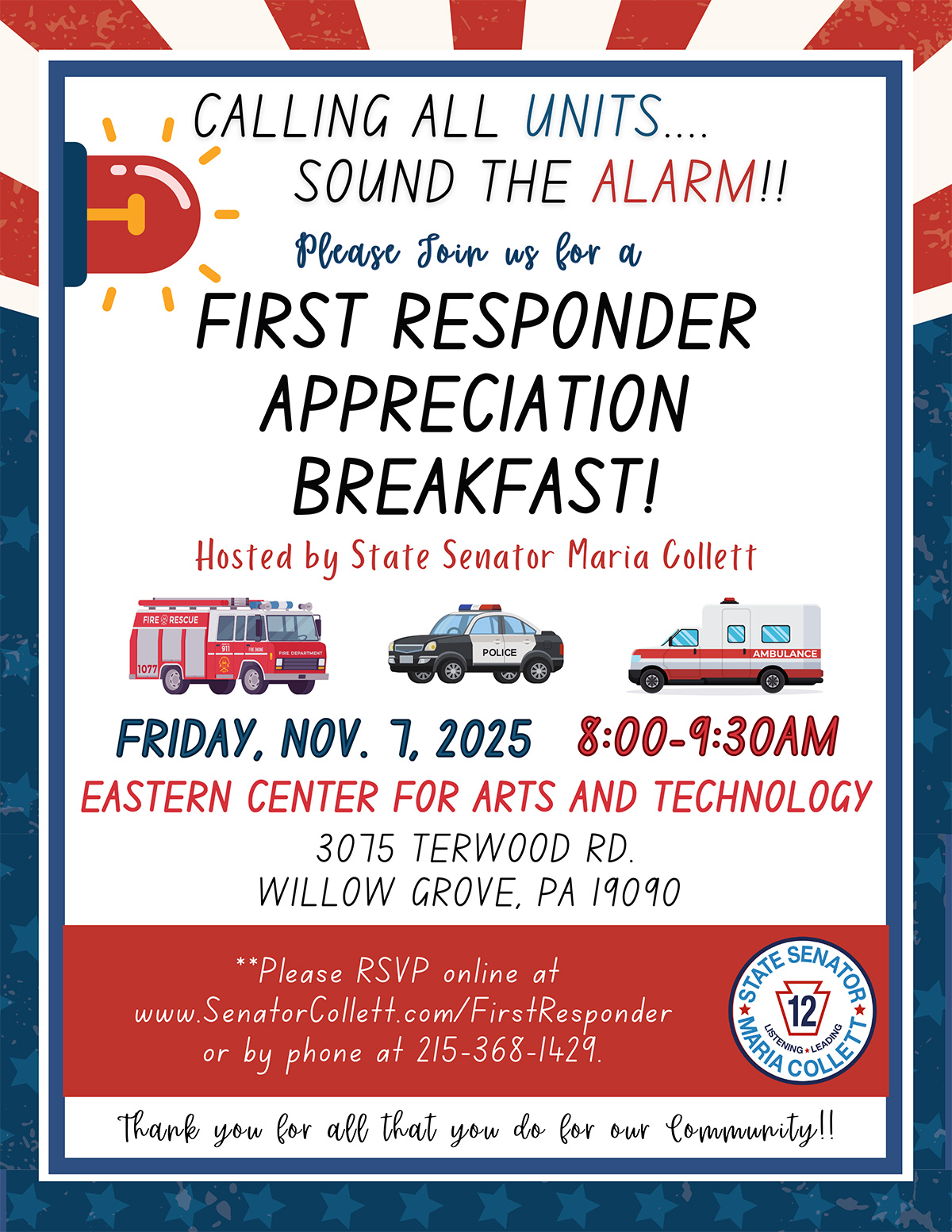 First Responder Appreciation Breakfast - November 7, 2025