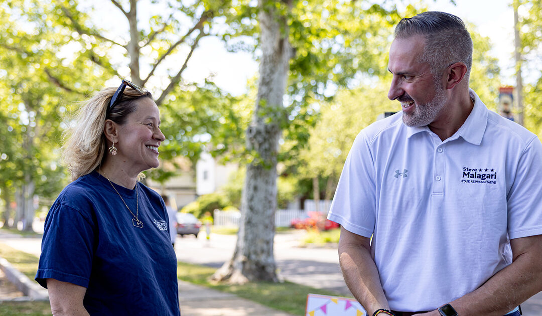 Senator Maria Collett and Representative Steve Malagari